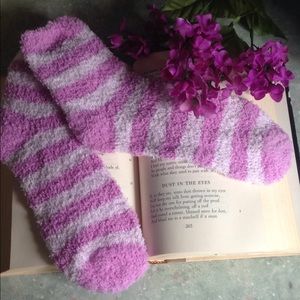 NWOT Striped Cozy Fluffy Socks